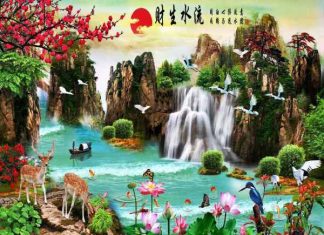 Tranh phong thủy phòng khách tuổi Ất Mão