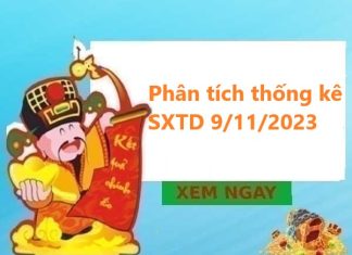 Phân tích thống kê SXTD 9/11/2023