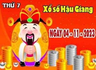 Phân tích XSHG ngày 4/11/2023 đài Hậu Giang thứ 7 hôm nay chính xác nhất
