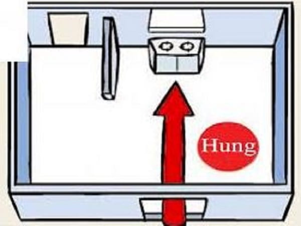 Kiêng đặt bếp đối diện cửa chính