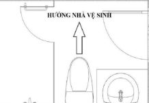 Hướng nhà vệ sinh tính như nào có phải là hướng bồn cầu?