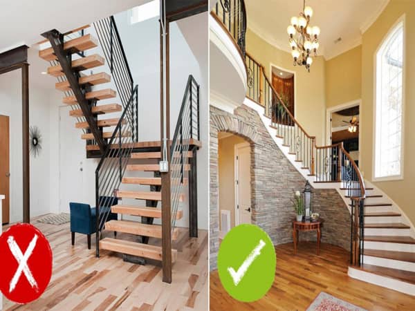 Số bậc cầu thang và quy tắc phong thủy