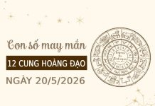 Con số may mắn ngày 20/05 thứ 4 của 12 cung hoàng đạo Con số may mắn ngày 20/05 thứ 4 của 12 cung hoàng đạo